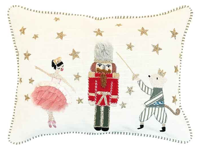 Nutcracker & Ballerina Cushion W
