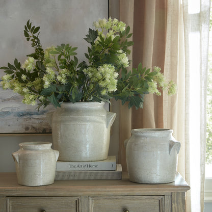 VASE AMELIA HANDLED POT 24621 HW
