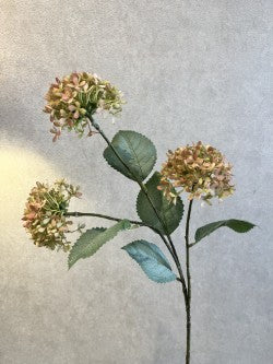 Viburnum Spray - Green/Pink