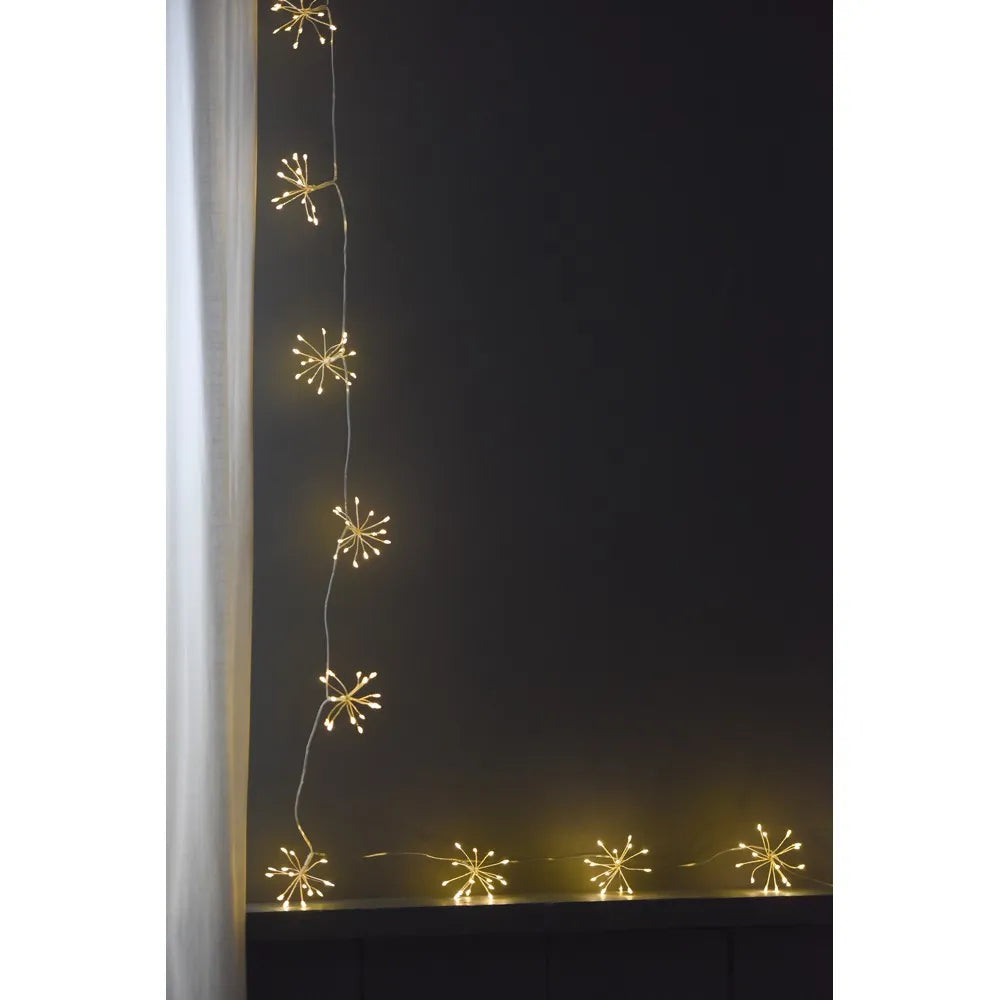 Light garland starburst silver SC240S LL